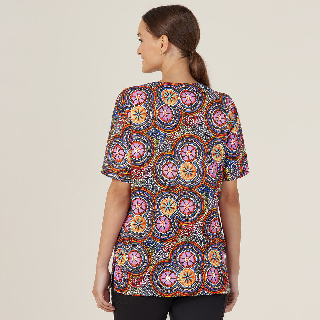 Bush Tucker Indigenous Scrub Top - CATRGJ