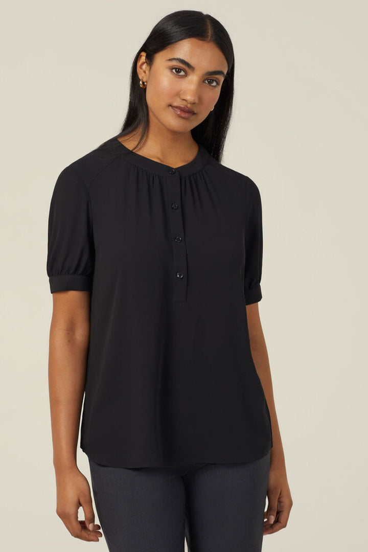 Ladies Georgie Short Sleeve Blouse - CATUQU