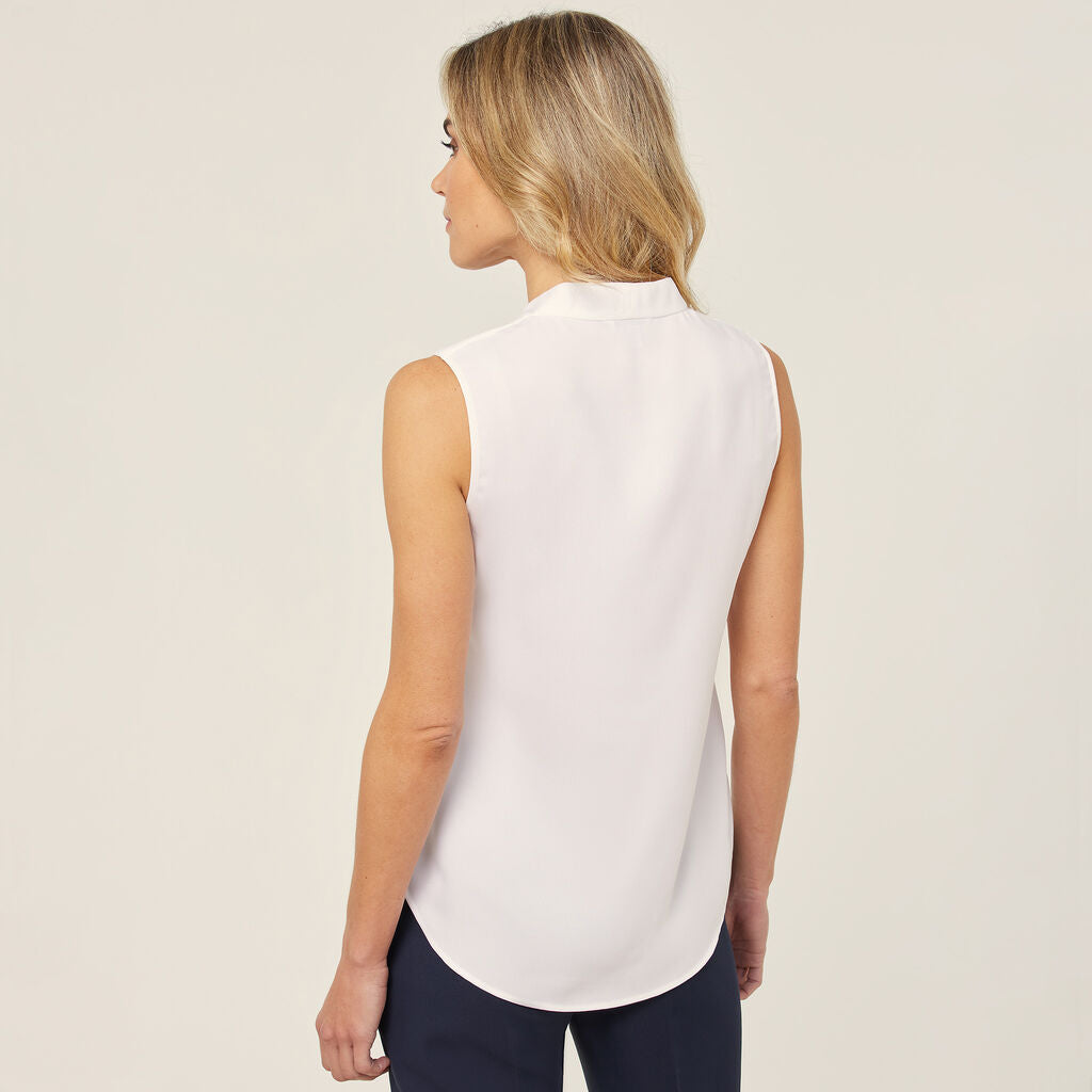 Satin Back Crepe Sleeveless Top - CATUQX