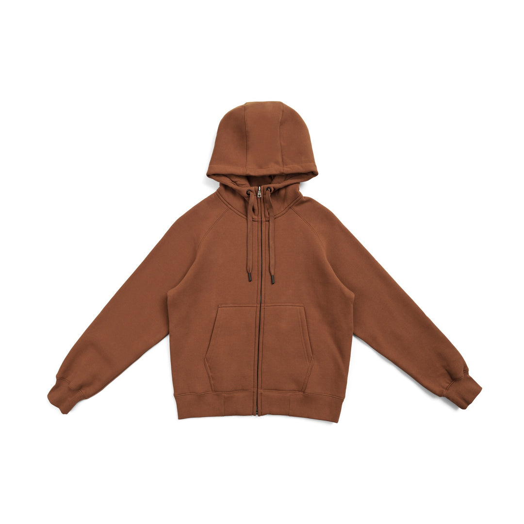 Ladies/Junior Cotton Care Kangaroo Pocket Zipper Hoodie - F370UN