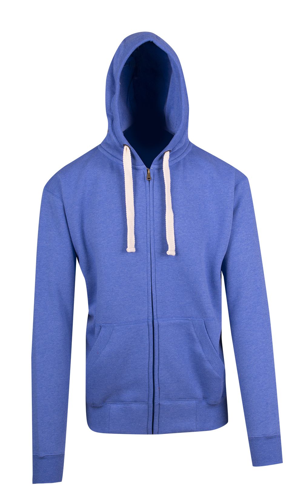 Men's Brushed Heavy Zip Fleece Hoodie - F909HZM (Marl Colours)