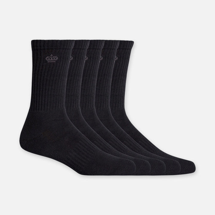 Men’s Cotton Crew Work Socks - 5 Pack - K09035