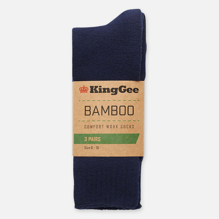 Men’s Bamboo Crew Work Socks - 3 Pack - K09230