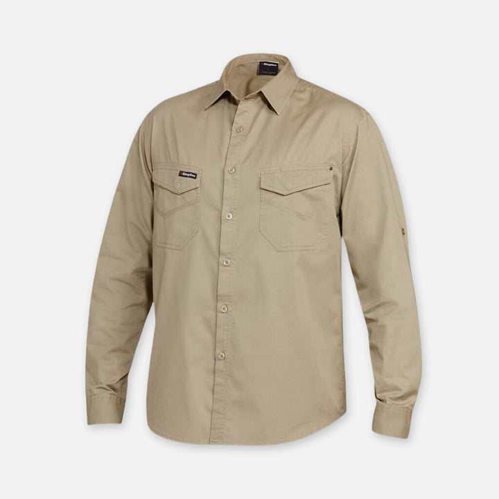 Tradies Lightweight Cotton Drill Long Sleeve Work Shirt - K14350