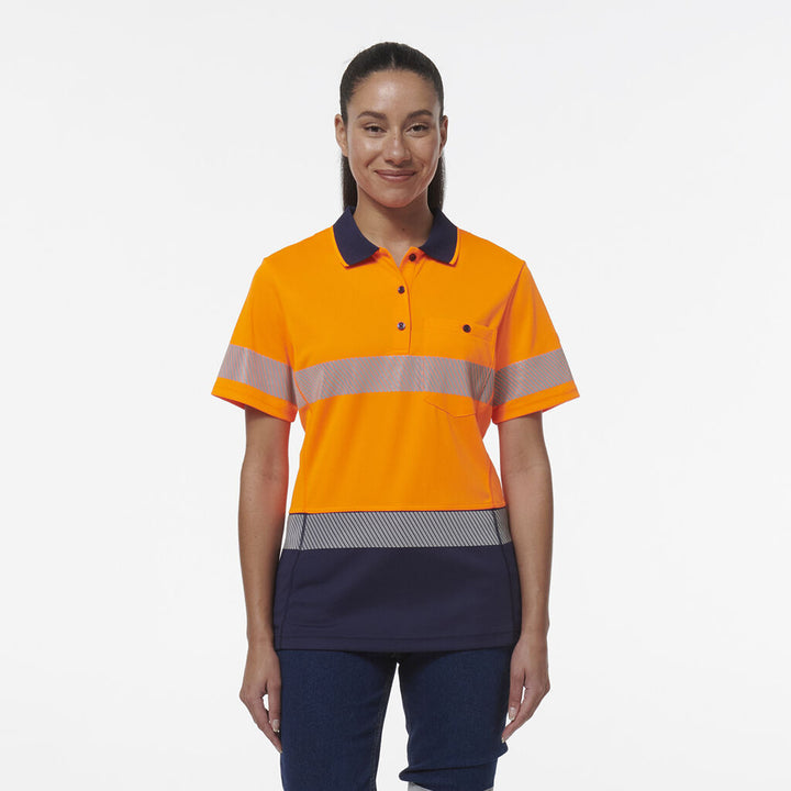 Womens Workcool Hyperfreeze Spliced Short Sleeve Polo With Segmented Tape - K44224