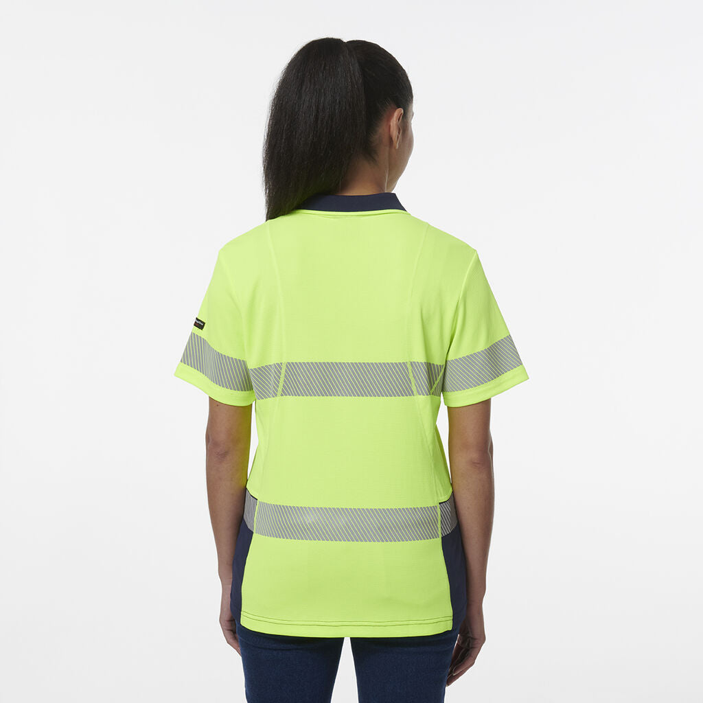 Womens Workcool Hyperfreeze Spliced Short Sleeve Polo With Segmented Tape - K44224