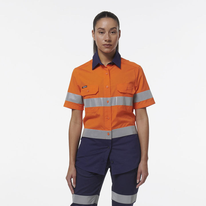 Womens Workcool Vented Reflective Short Sleeve Shirt - K44229