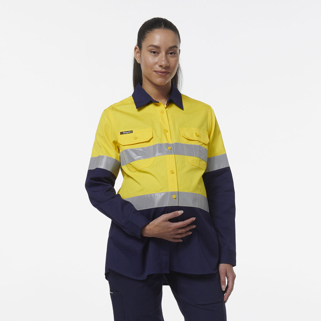 Womens Workcool Maternity Reflective Shirt - K44234