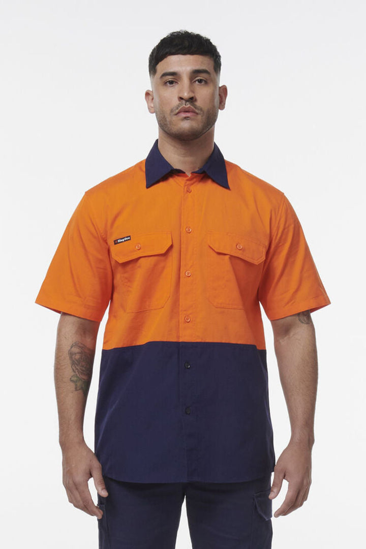 Workcool Vented Spliced Short Sleeve Shirt - K54008