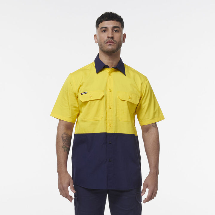 Workcool Vented Spliced Short Sleeve Shirt - K54008