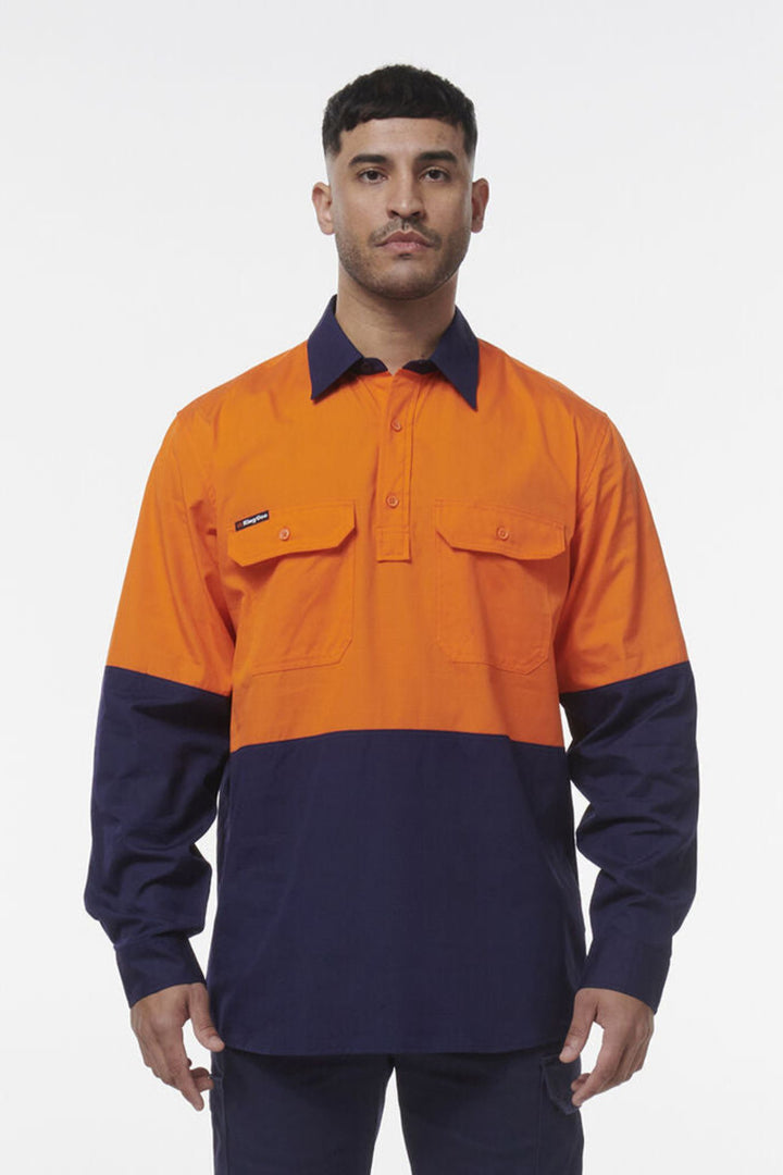 Workcool Vented Closed Front Spliced Shirt - K54011