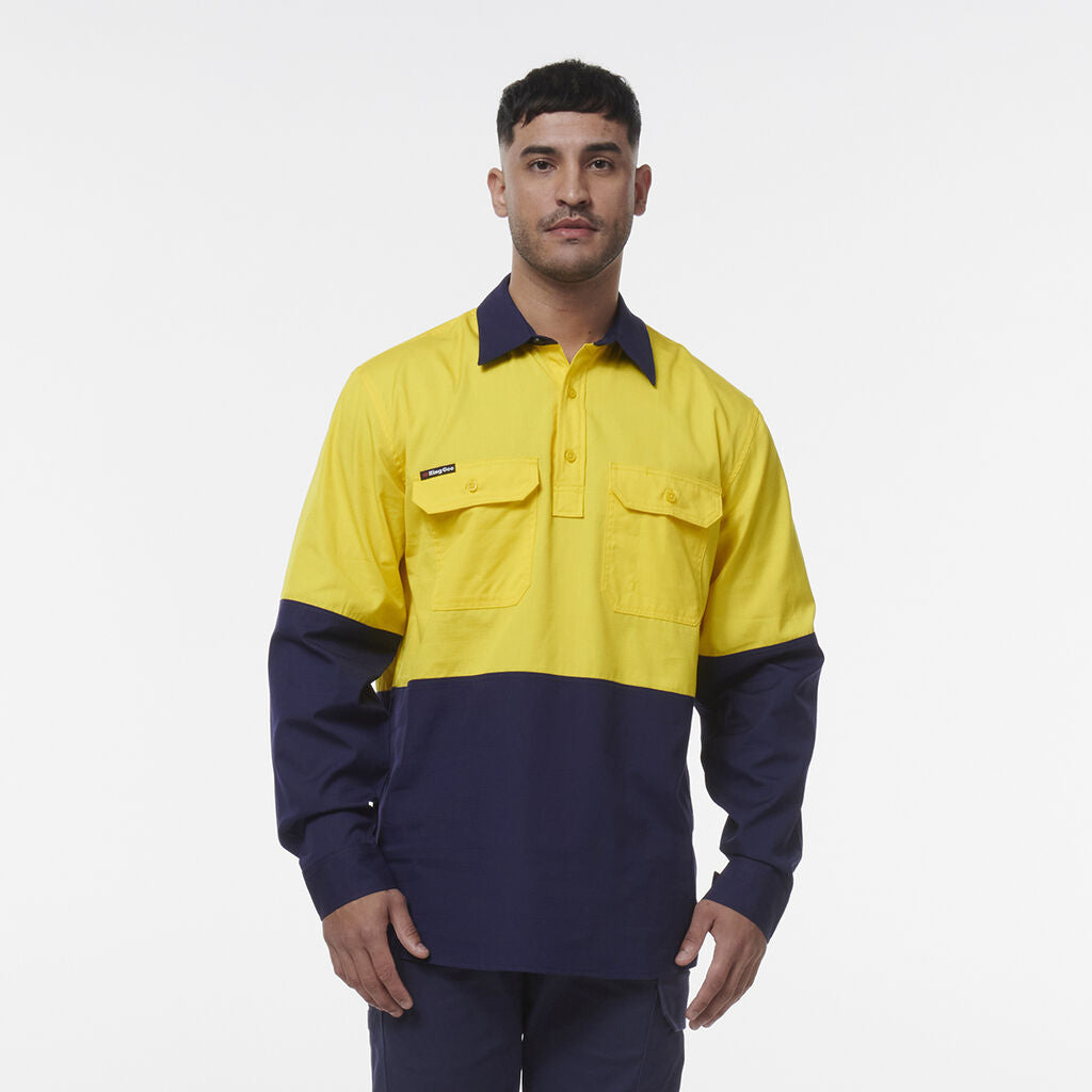 Workcool Vented Closed Front Spliced Shirt - K54011