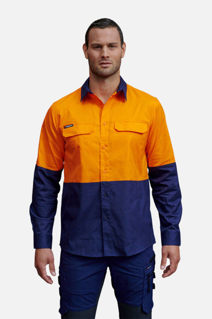 Workcool Pro Hi-Vis Stretch Long Sleeve Work Shirt - K54027