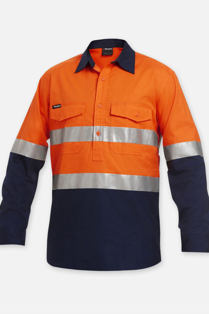 Workcool 2 Hi-Vis Reflective Closed Front Work Shirt - K54886