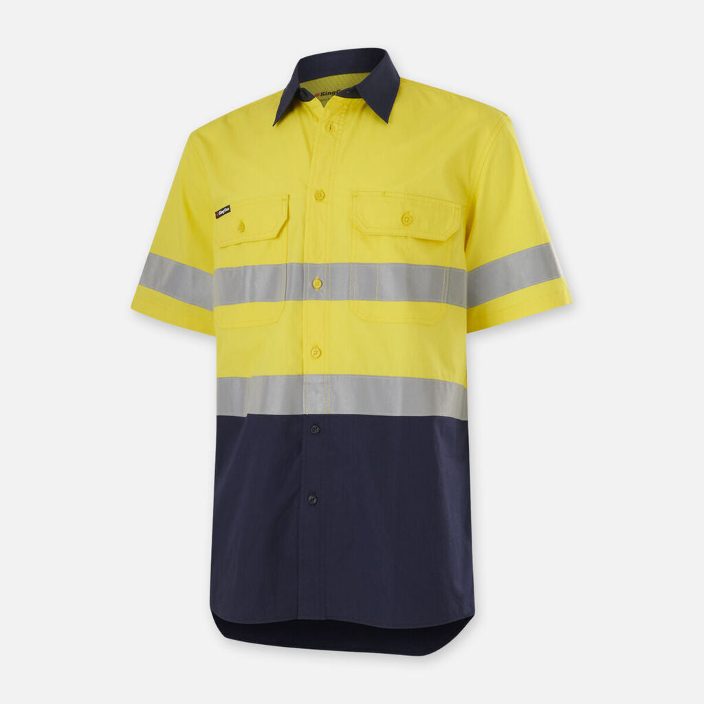 Workcool Vented Spliced Shirt Taped Short Sleeve - K54911