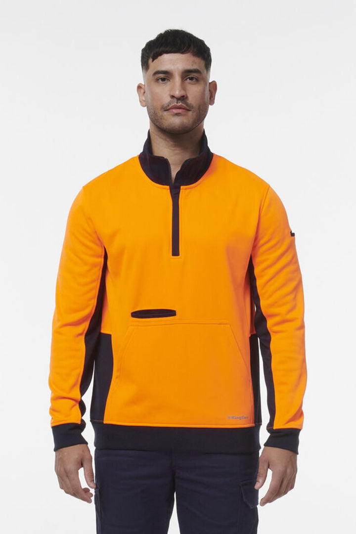 Hi Vis Spliced 1/4 Zip Fleece - K55047