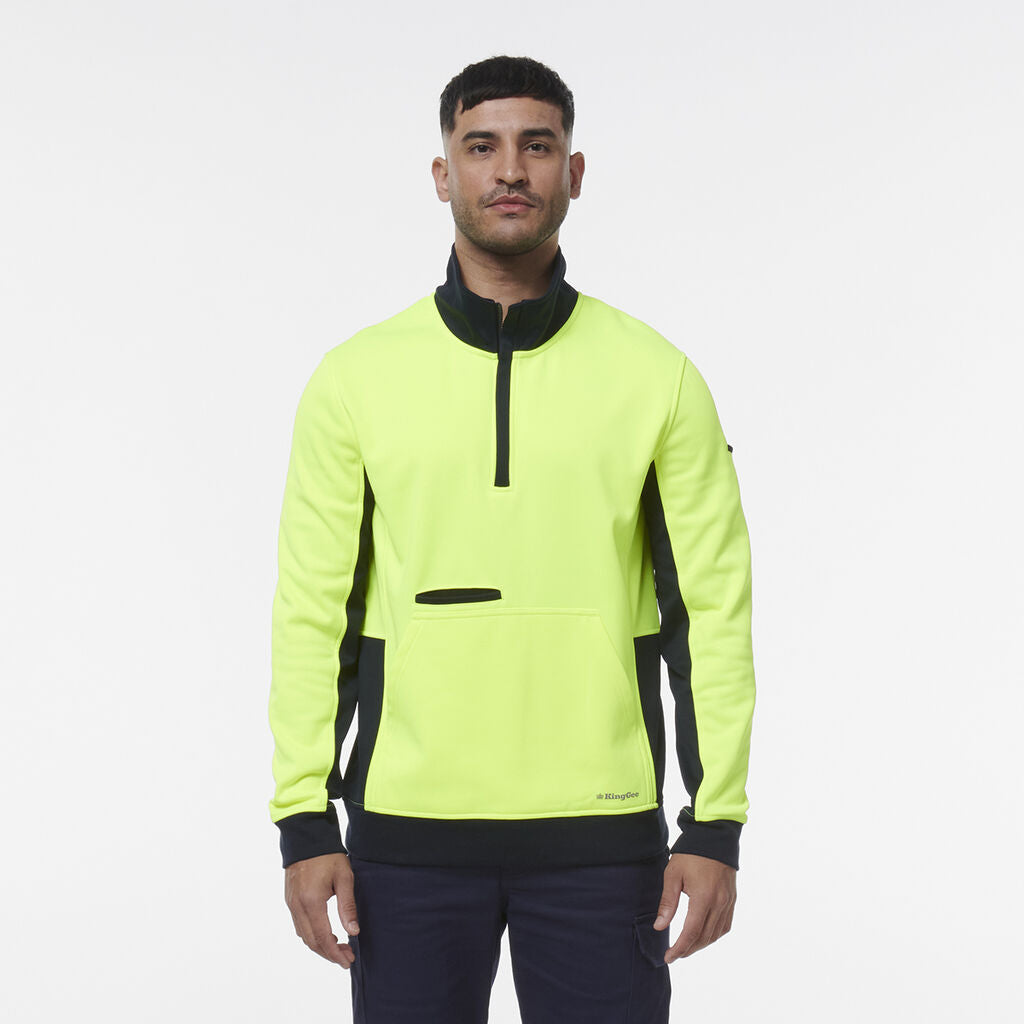 Hi Vis Spliced 1/4 Zip Fleece - K55047