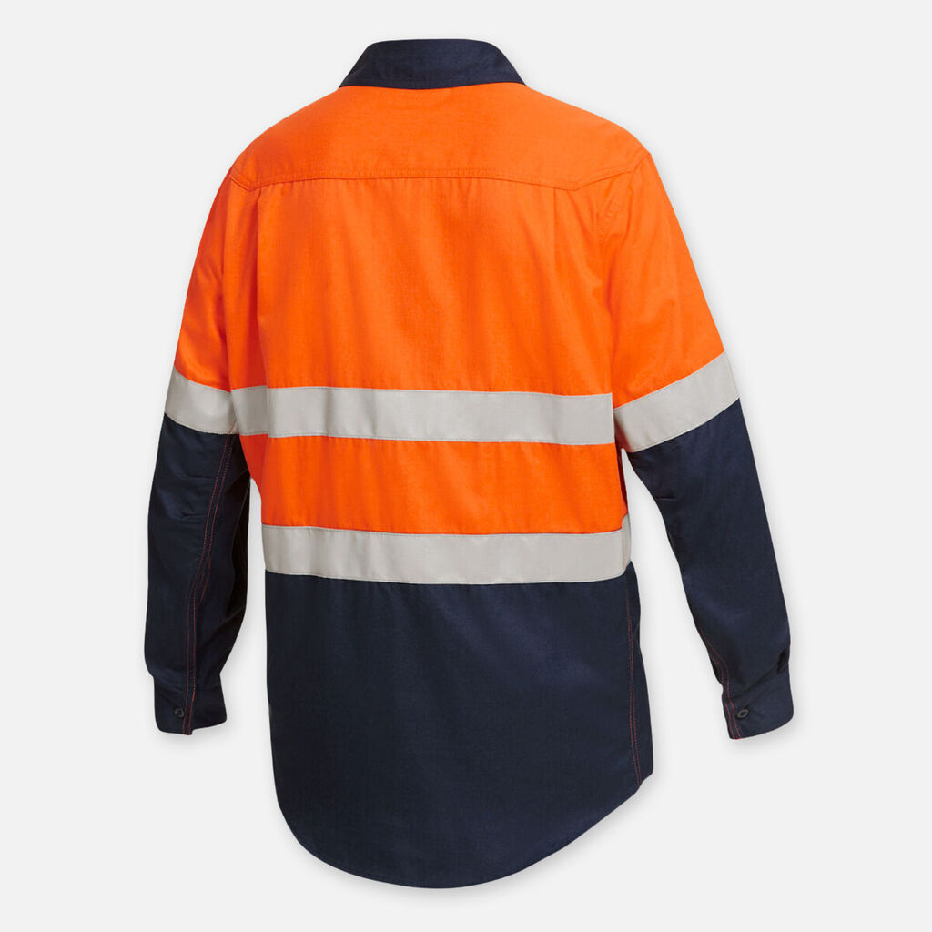 Shieldtec Lenzing FR Hi-Vis Spliced Open Front Taped Shirt -  K84000