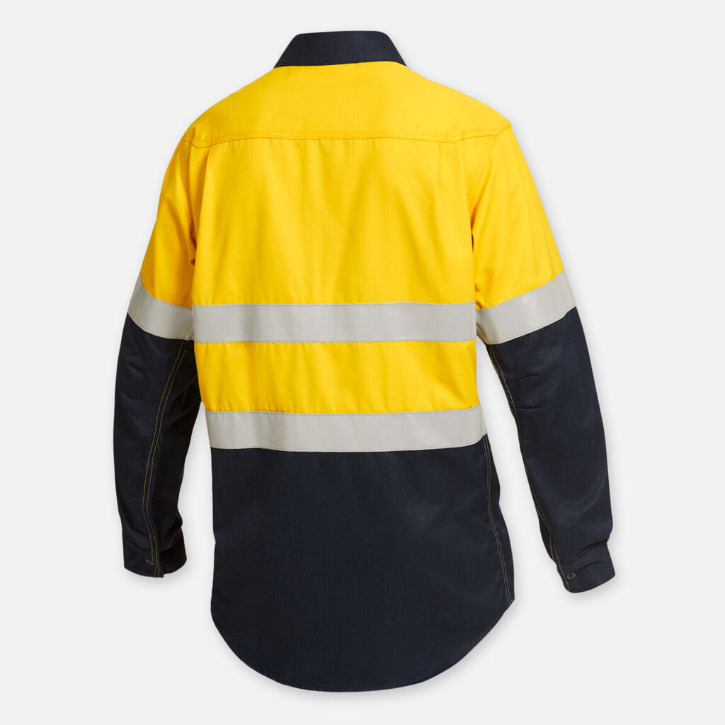 Shieldtec Lenzing FR Hi-Vis Spliced Open Front Taped Shirt -  K84000