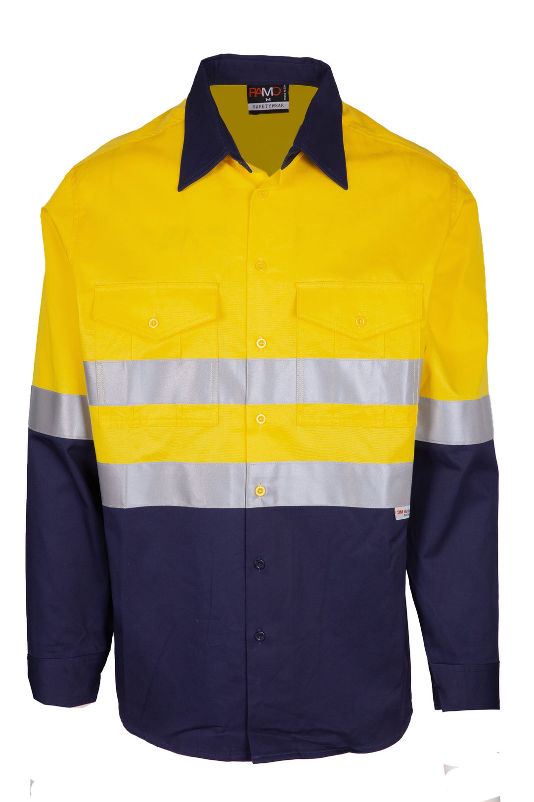 Combed Cotton Drill Long Sleeve Shirt - 3M - S007LP