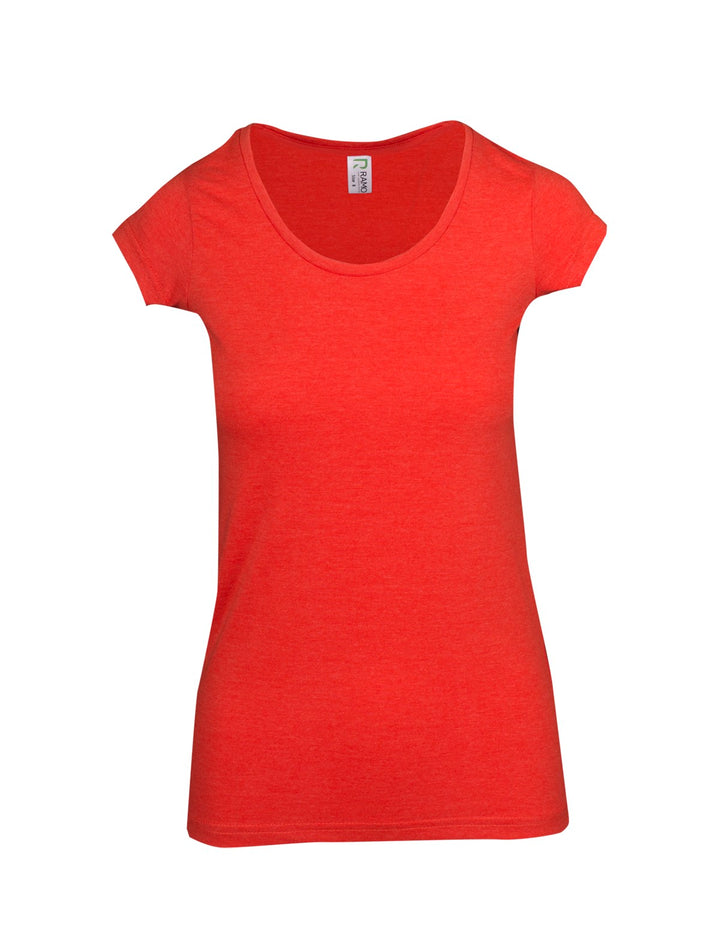 Ladies Marl Scoop Neck T-shirt - T938LD