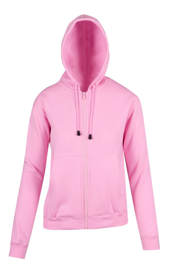 Ladies/Juniors Zipper Hoodies with Pocket - TZ66UN (12 Colours)