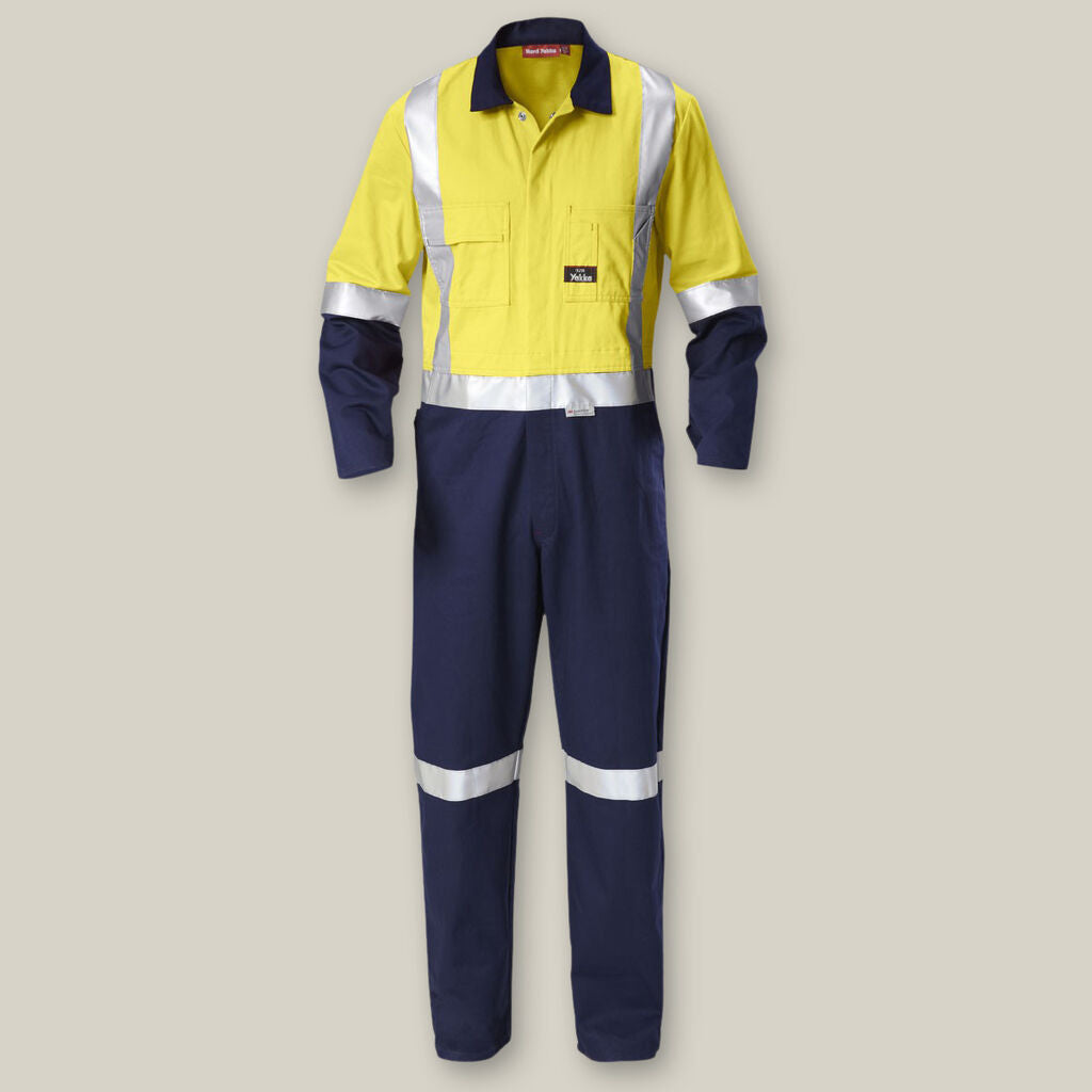 Hi-Vis 2TONE Taped Cotton Drill Coverall - Y00262