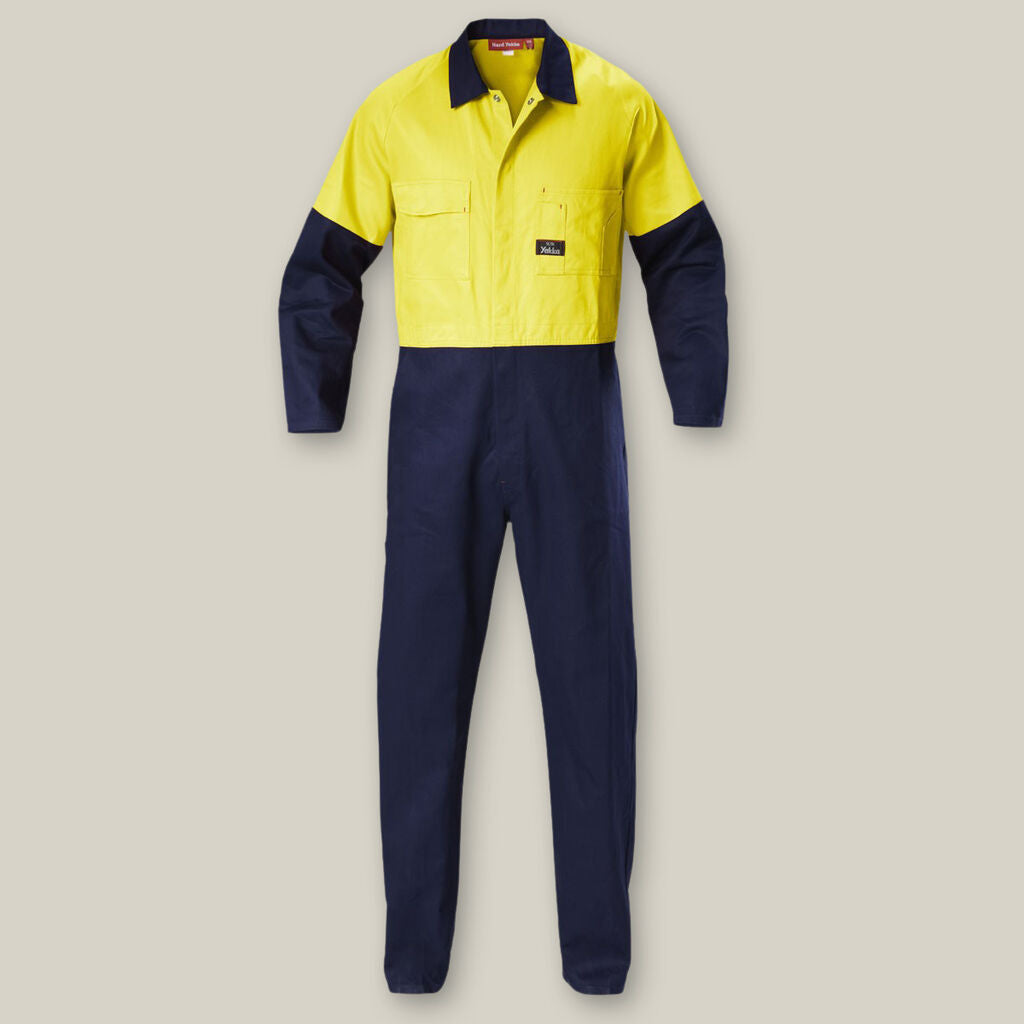 Hi-Vis 2TONE Cotton Drill Coverall - Y00270