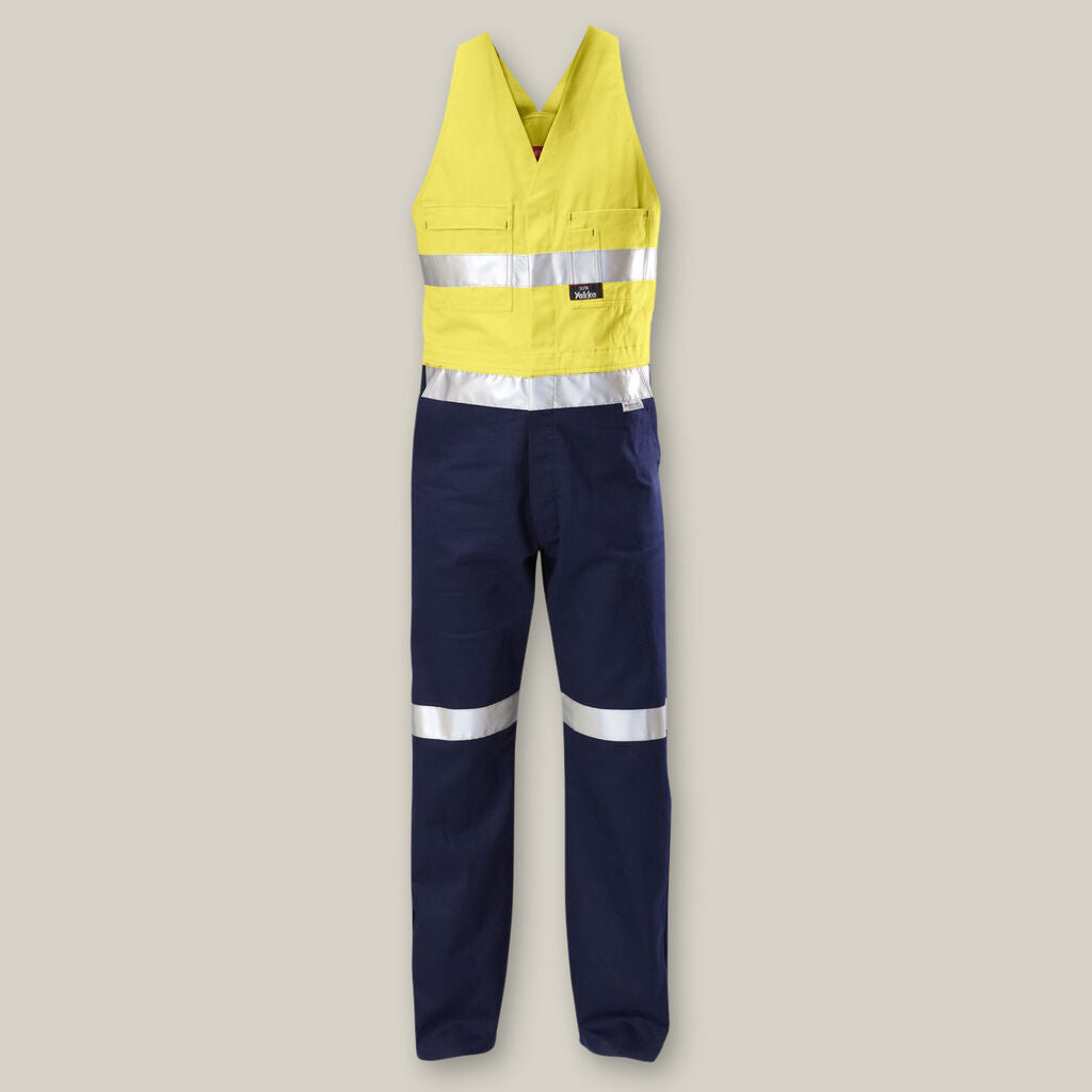 Hi-Vis 2TONE Action Back Cotton Taped Overall - Y01055