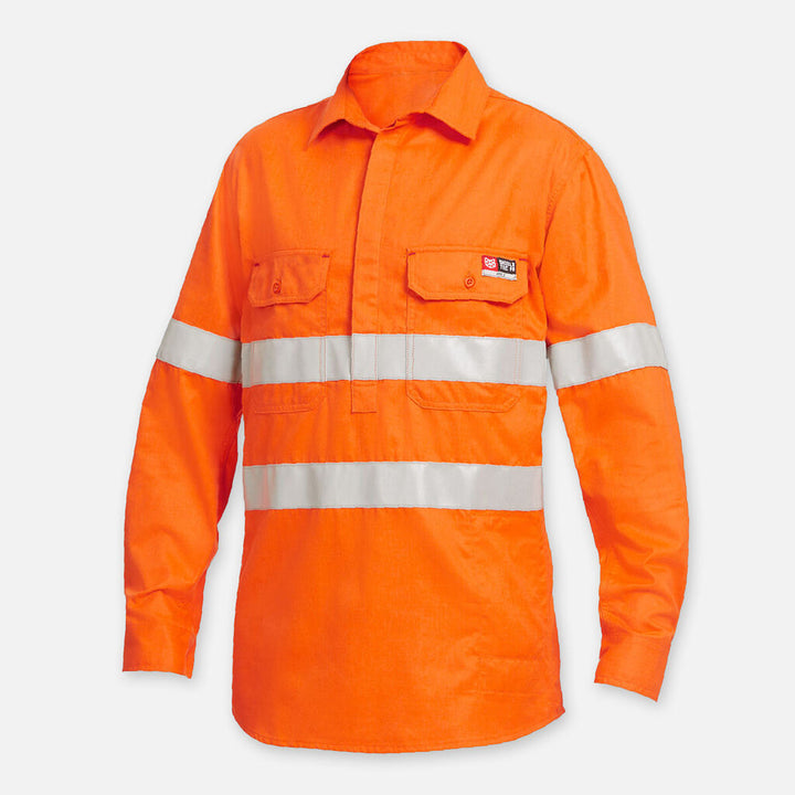 Shieldtec FR Hi Vis Closed Front Taped Shirt - Y04150