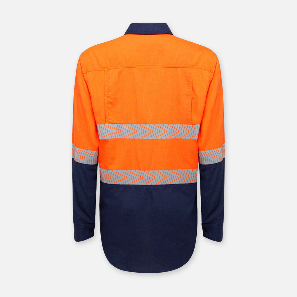 Shieldtec Lenzing FR Hi Vis 2TONE Open Front Taped Shirt - Y04370