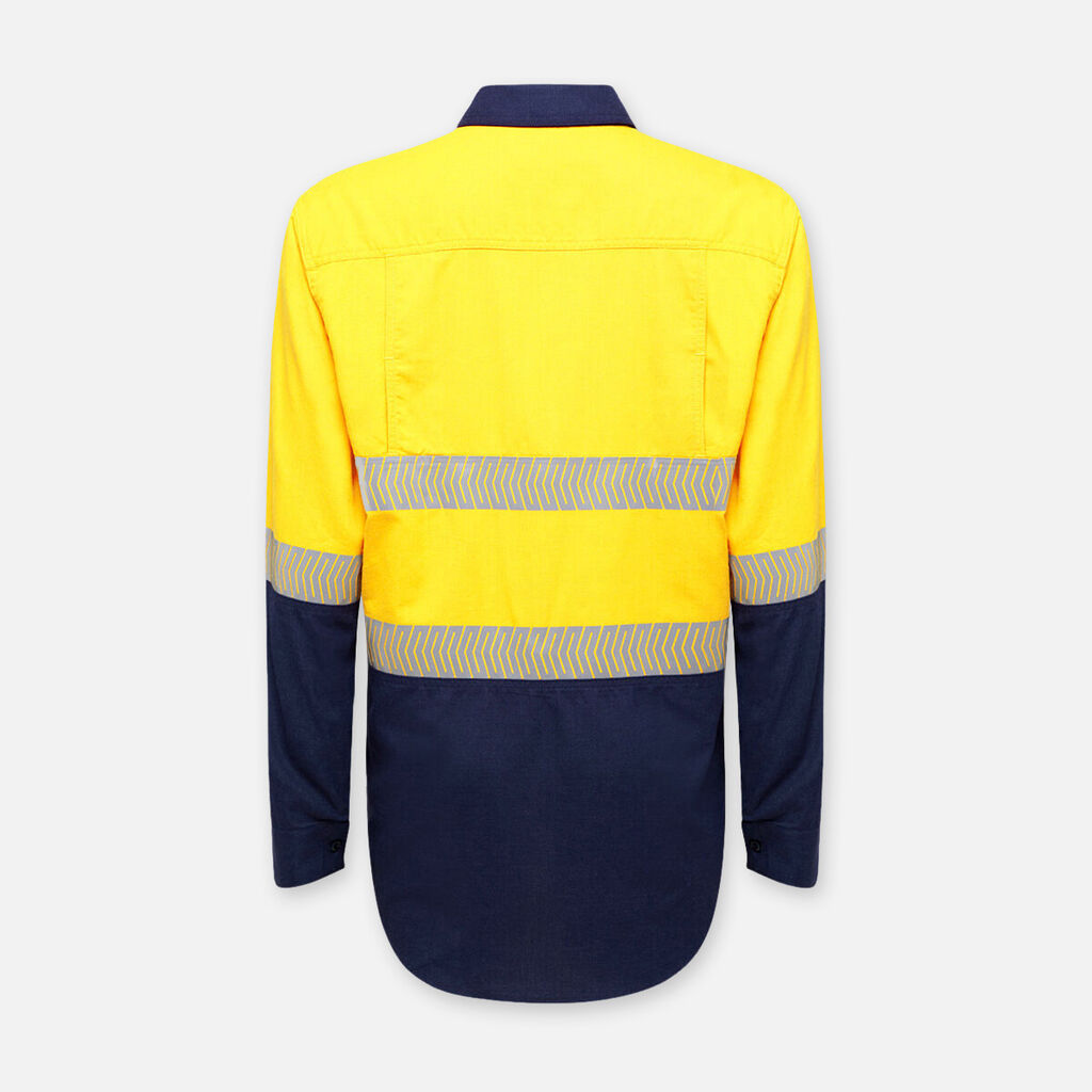 Shieldtec Lenzing FR Hi Vis 2TONE Open Front Taped Shirt - Y04370