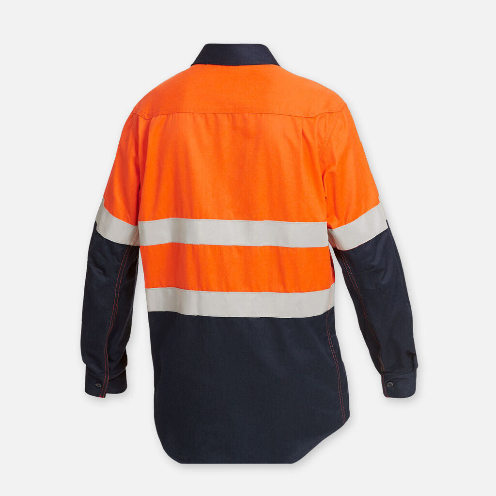 Shieldtec FR Hi Vis 2 Tone Closed Front Taped Shirt - Y04550