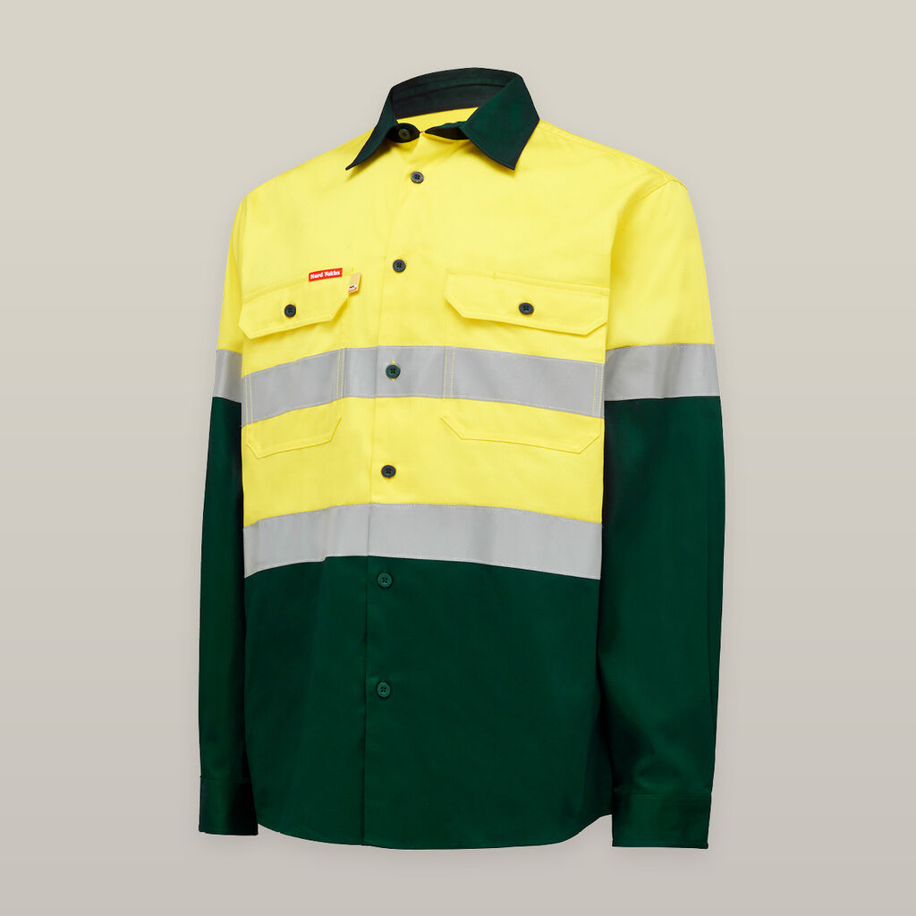 Core Hi-Vis 2 Tone Taped Cotton Drill Shirt - Y04610