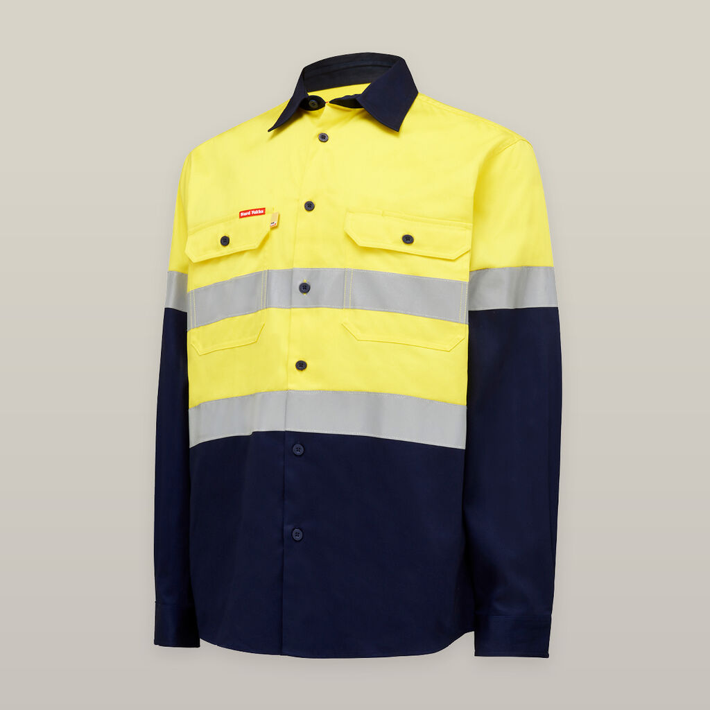 Core Hi-Vis 2 Tone Taped Cotton Drill Shirt - Y04610