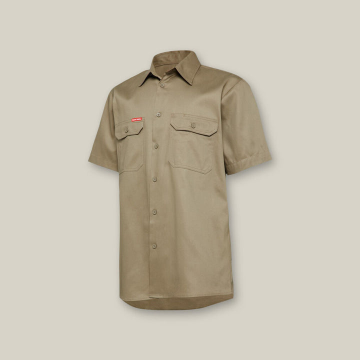 Core Short Sleeve Lightweight Vented Cotton Shirt - Y04625