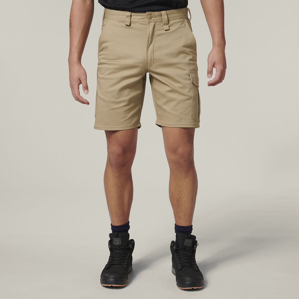 Core Relaxed Fit Stretch Cotton Work Cargo Short - Y05067