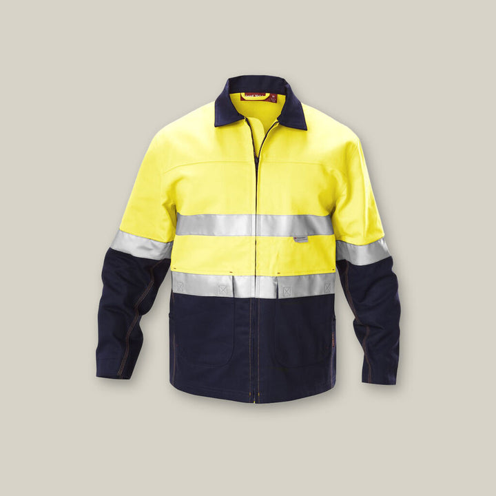 Core Hi-Vis 2 Tone Cotton Drill Taped Jacket - Y06545