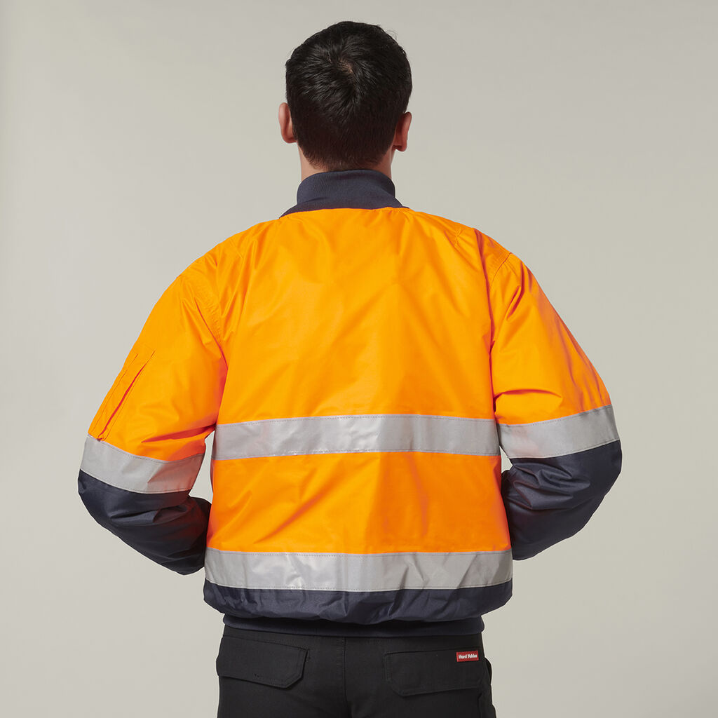 Core Hi-Vis 2 Tone Taped Waterproof Bomber Jacket - Y06675