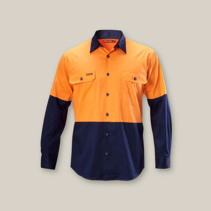 Core Hi-Vis 2 Tone Vented Long Sleeve Shirt - Y07558