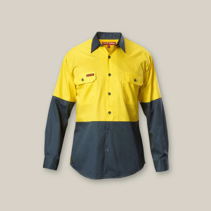 Core Hi-Vis 2 Tone Vented Long Sleeve Shirt - Y07558