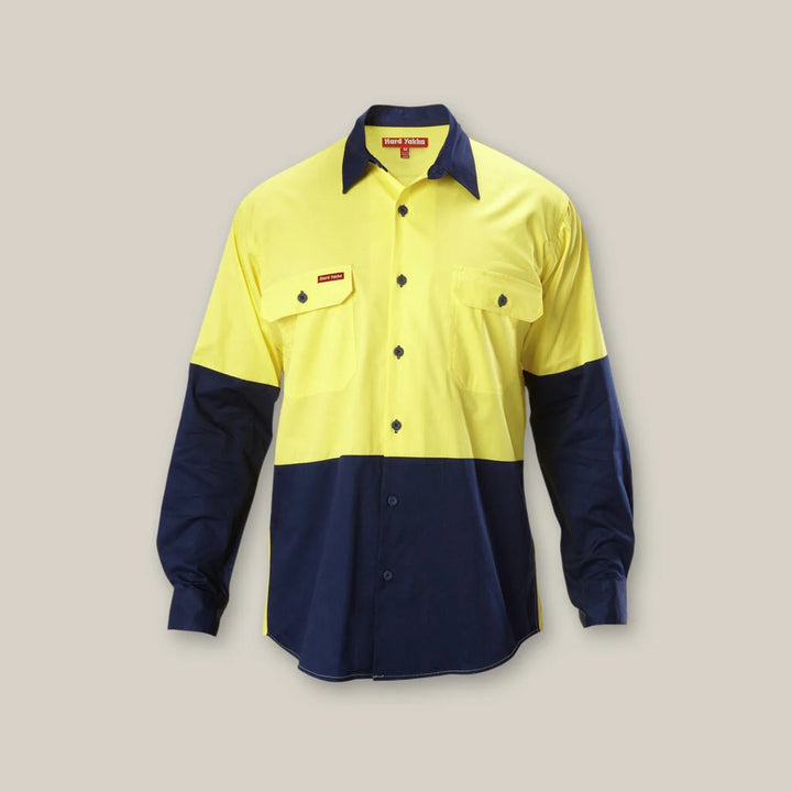 Core Hi-Vis 2 Tone Vented Long Sleeve Shirt - Y07558