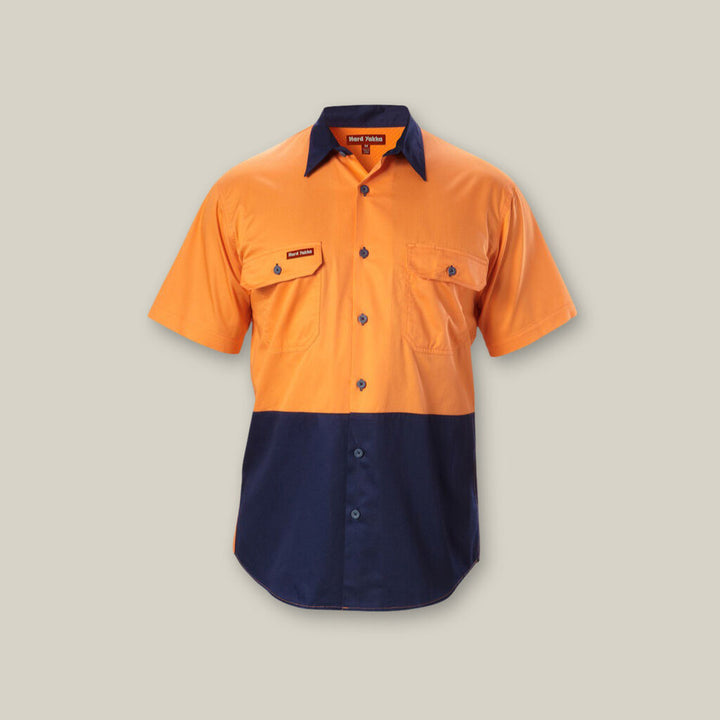 Core Hi-Vis 2 Tone Vented Short Sleeve Shirt - Y07559