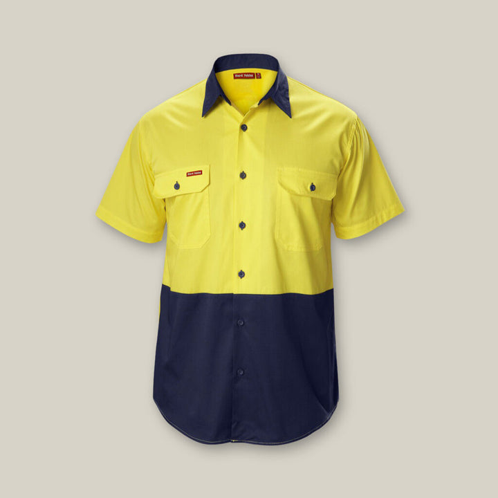 Core Hi-Vis 2 Tone Vented Short Sleeve Shirt - Y07559