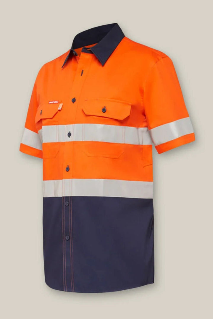 Core Hi-Vis 2 Tone Taped Vented Short Sleeve Shirt - Y07735