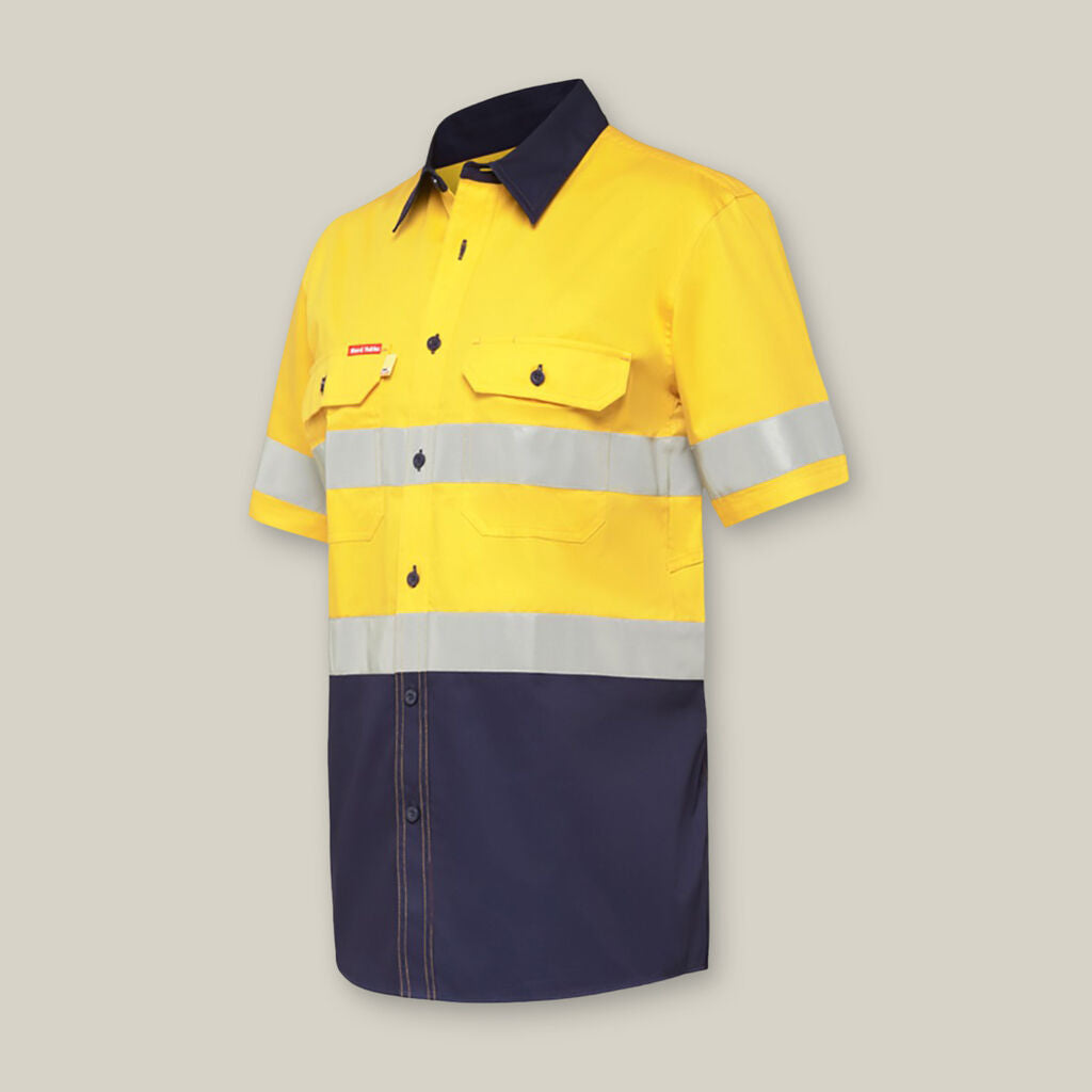 Core Hi-Vis 2 Tone Taped Vented Short Sleeve Shirt - Y07735