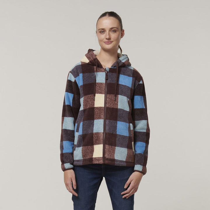 Womens Check Zoodie - Y08522