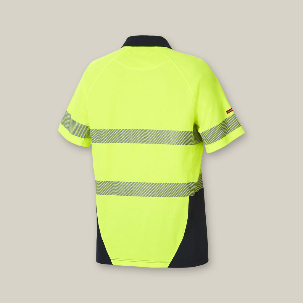 Core Hi-Vis 2 Tone Taped Vented Short Sleeve Polo - Y11383