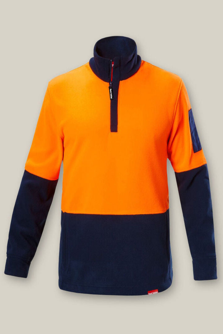 Hi-Vis 2 Tone 1/4 Zip Brushed Fleece Jumper - Y19330