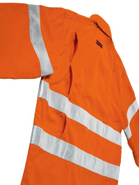 Tencate Tecasafe Plus Taped Hi Vis FR Vented Shirt Long Sleeve - BS8081T